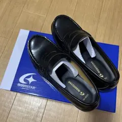 MOONSTAR ブラック ローファー 24.0EEE