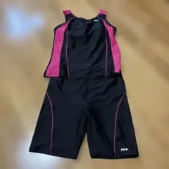 FILA スポーツ用水着セット 黒/ピンク　15号
