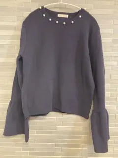 未使用　しまむら　カットソー　長袖　ネイビー　LLサイズ　大きいサイズ　ゆったり