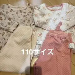 ユニクロ　シルバニア　パジャマ　110cm キルティング　リス柄