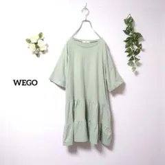 WEGO ウィゴー 半袖 ティアード チュニック ワンピース ミント Fのサムネイル
