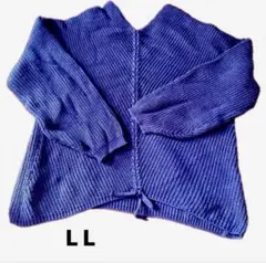 レディース ニット セーターL Lサイズ青服