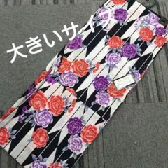 婦人ゆかた　大きいサイズ　矢絣 　4L-5L