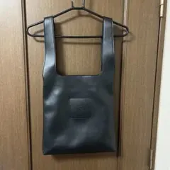 Y-3 黒 レザー トートバッグ