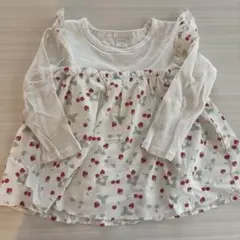 futafuta チェリー柄 Tシャツ 100