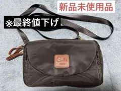 最終値下げ ロゴ付き ショルダーバッグ 黒
