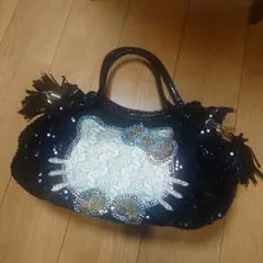 ビーズ装飾 ハンドバッグ 中型