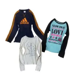 00s古着平成y2kロンTピチT長袖カットソー３点セット