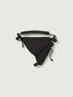 AURALEE nylon saddle bag black