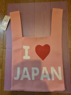 I ❤️ JAPAN バッグ ピンク