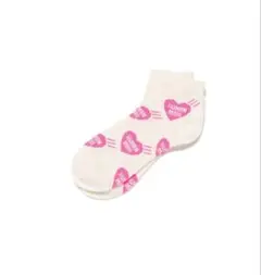 HUMAN MADE HEART SHORT SOCKS ホワイト　L 新品のサムネイル