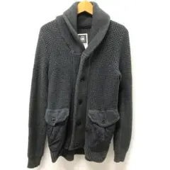 G-STAR RAW ジースター ショールカラー コットンニット カーディガン