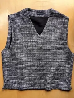 ZARAツイード Vネック ノースリーブ ベスト