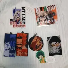 僕のヒーローアカデミア アクリルスタンド・ラバーキーホルダー　 6点セット