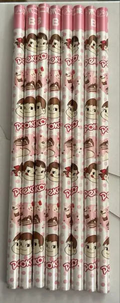ペコちゃん　ポコちゃん　鉛筆8本　B 不二屋　昭和レトロ