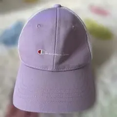 ほぼ新品champion キッズ用メッシュキャップ　53〜55cmパープル