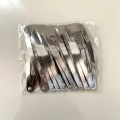 高級鍍金 パッチンピン（シルバー）サイズ 約5.5cm 10個セット