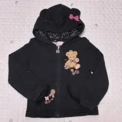 メゾピアノ　くま　パーカー　110cm