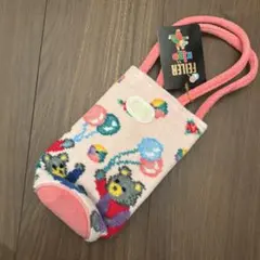 FEILERクマ柄ピンク水筒カバー