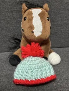 アイドルホース　ニット帽　シルクレーシング　競馬　ハンドメイド