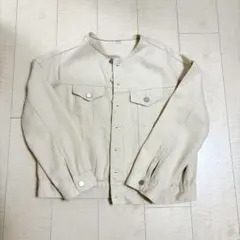 ホワイトデニムジャケット　Mサイズ