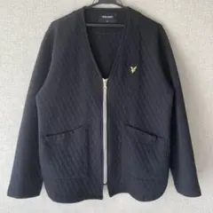 ライルアンドスコット Vネックジップアップトレーナー ブラック M レディース