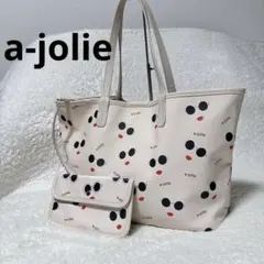 a-jolie トートバッグ ミニポーチ付き