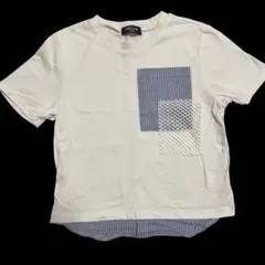 COMME CA ISH パッチワーク Tシャツ