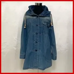 【Quelle Chance】デニム　パーカー　コート　ジャケット　綿素材　 M