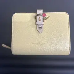 サマンサタバサ プチチョイス　ディズニーコラボ 二つ折り財布 イエロー