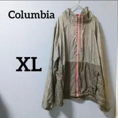 Columbia フード付きジャケット XL カーキ