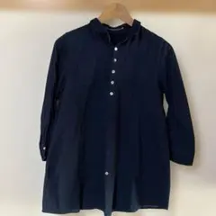 パラスパレス　ネイビー　ブラウス　日本製