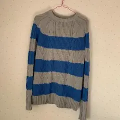 ケーブルニット セーター