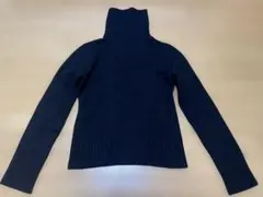 Theory カシミア100% ブラック タートルネックセーター 首ジッパー付き
