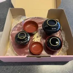 新品未使用　お食い初め 漆器セット