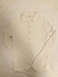 【UNIQLO】メリノリブポロカーディガン