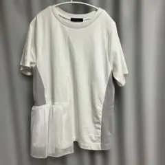 Bou Jeloud 切替デザイン Tシャツ ホワイト