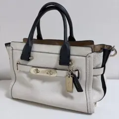 COACH コーチ 2way ハンド ショルダー バッグ スワッガー チャーム