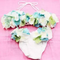 【新品送料無料！】水着 ビキニ★ホワイトブルーグリーン