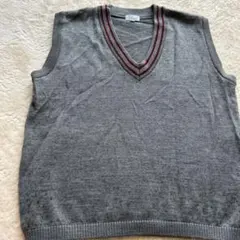 ニットベストグレー