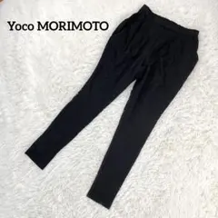 YOCO MORIMOTO ジョガーパンツ【L】 黒 レーヨン混 リラックス