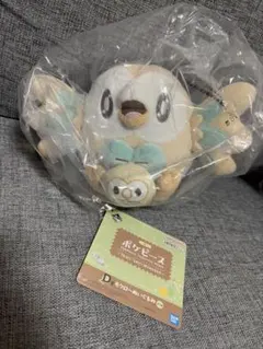 ポケピース 一番くじ PEACEなおさいほうのひととき D賞 モクローぬいぐるみ