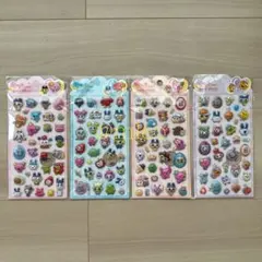 【新品】たまごっち きゅんポップシール ぷくぷく 3D 立体シール 4枚