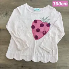 hakka kids♥いちごプリント 長袖カットソー/100cm