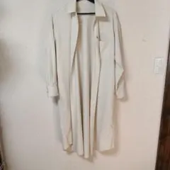 ユナイテッドアローズ　グリーンレーベル　オフホワイト ロングコート 長袖 胸ポケ