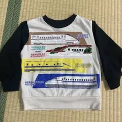 新幹線 トレーナー 100cm スパンコール切り替え