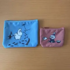 ムーミン ポーチ＆ミニポーチ 2점 세트