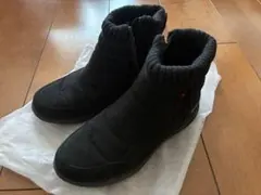 ブラックスエードショートブーツ　S