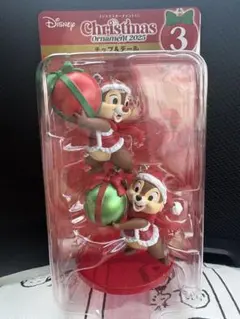 クリスマスオーナメント 2025 ディズニー ハッピーくじ　チップ&デール