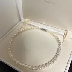 【美品】TASAKIパールネックレス 7.5-8mm約42.5cm
